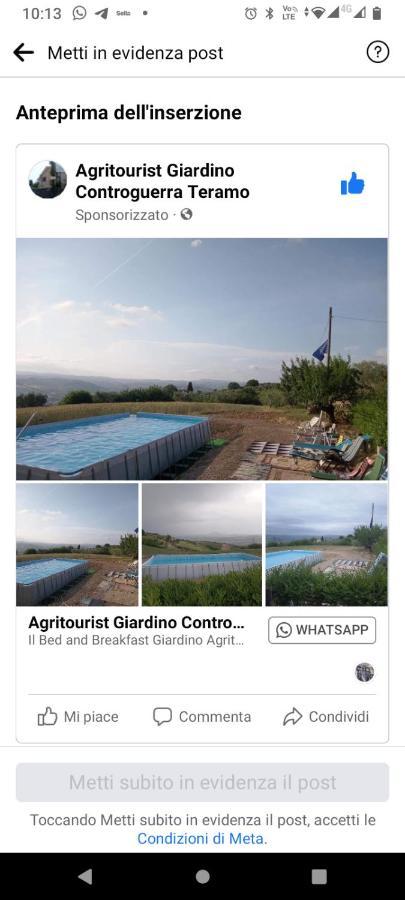 Bed&Breakfast Giardino Agritourist Controguerra Εξωτερικό φωτογραφία
